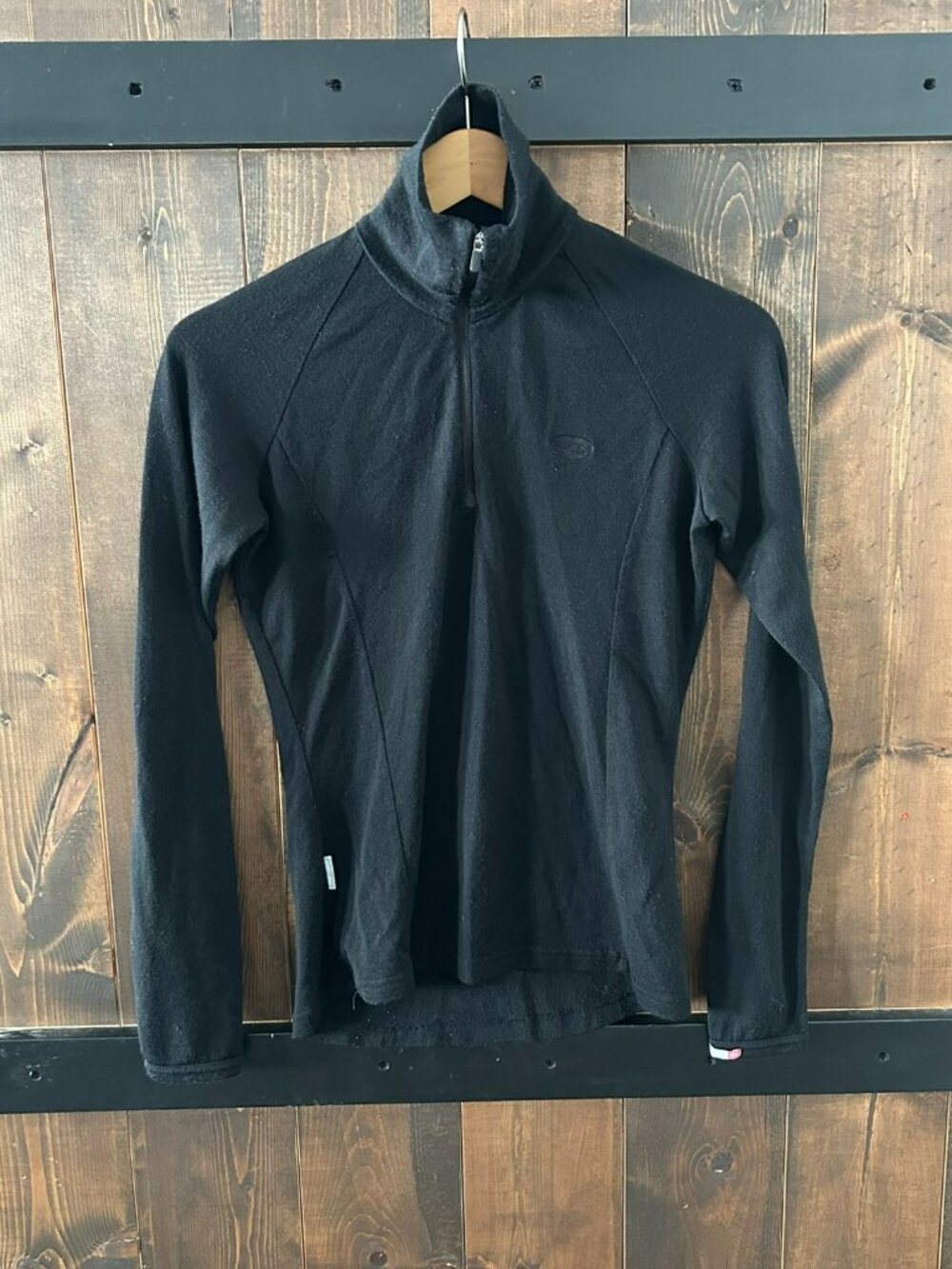 Icebreaker 100% Merino Wool Half Zip Slim Fit Women's Size S